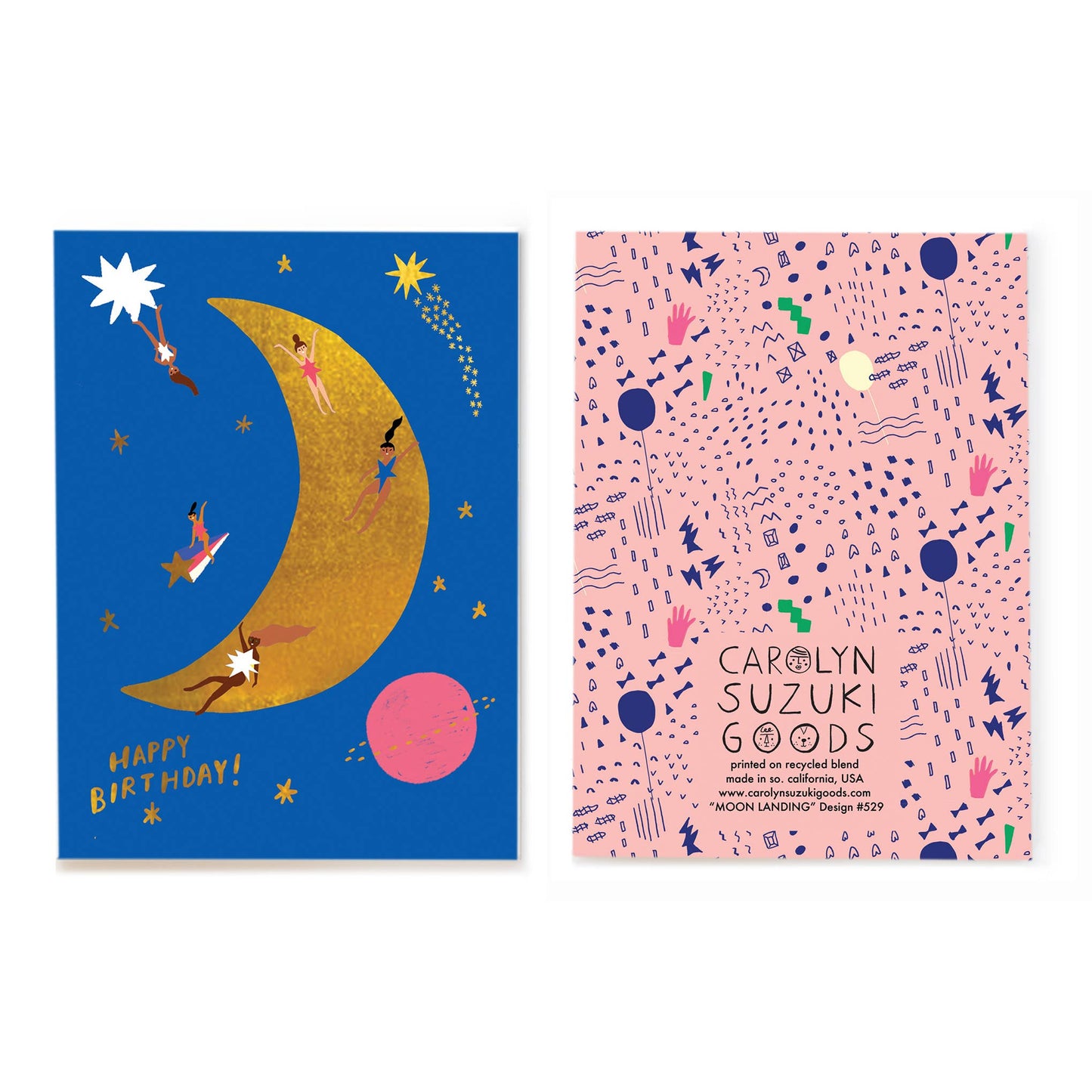MOON LANDING - Birthday Card - Greeting Cards by Carlyle Avenue