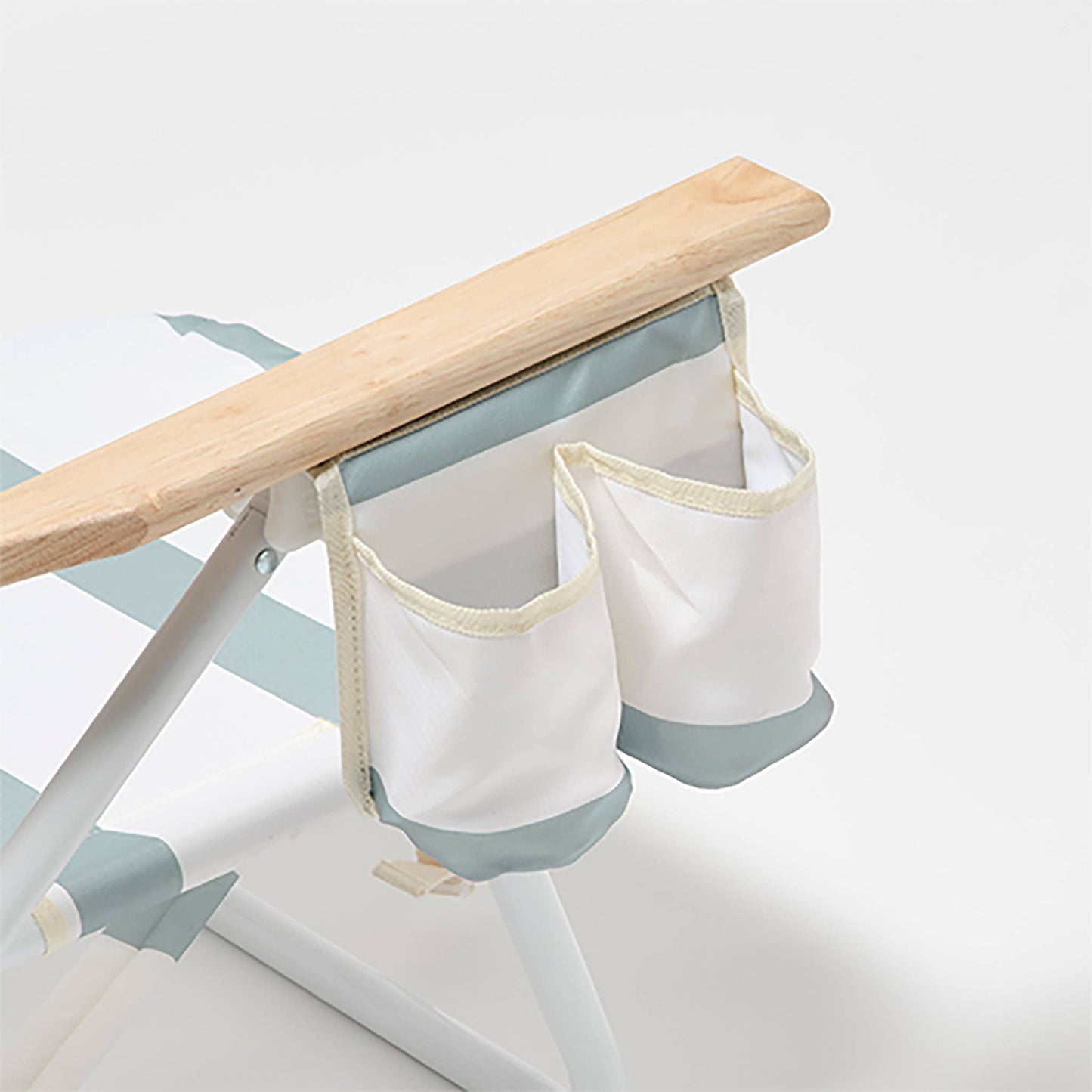 Deluxe Beach Chair La Palma Sage Stripe - by Carlyle Avenue