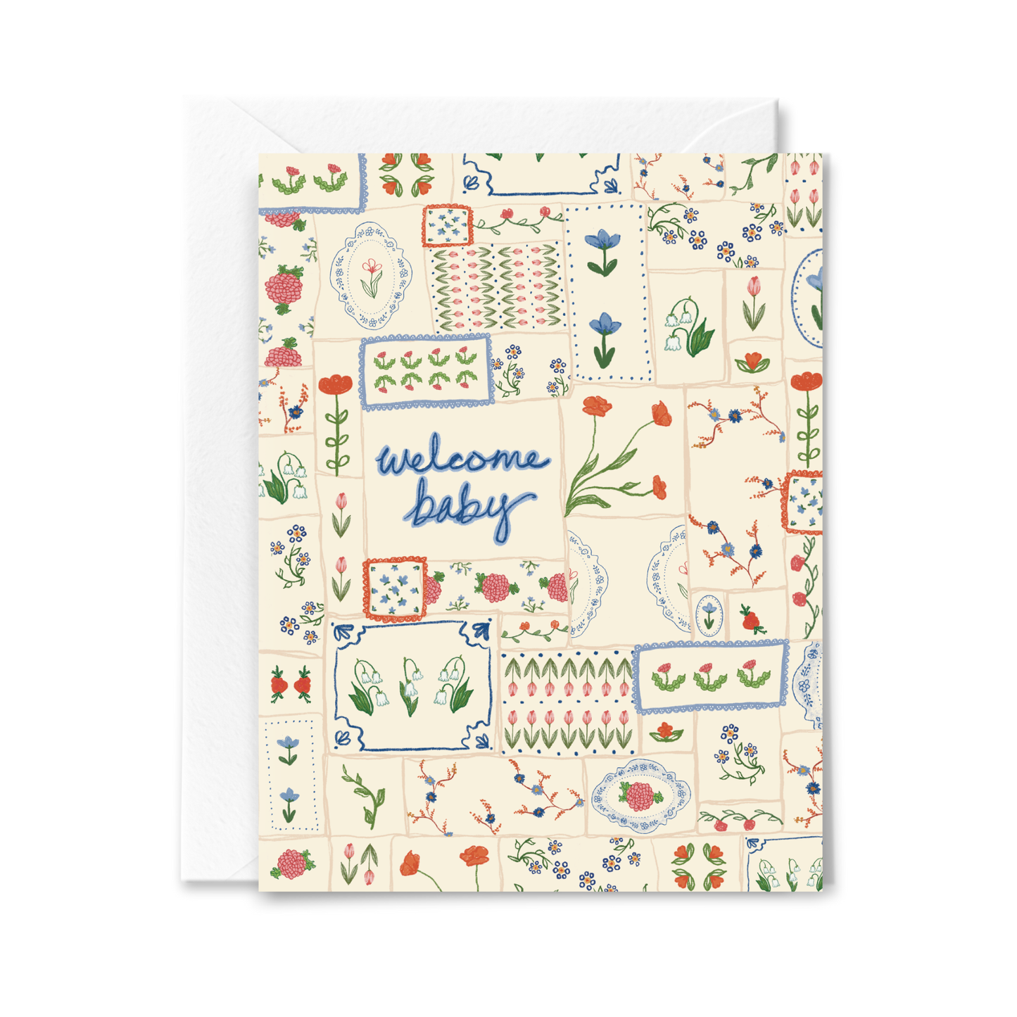 Welcome Baby Quilt Card -  by Carlyle Avenue