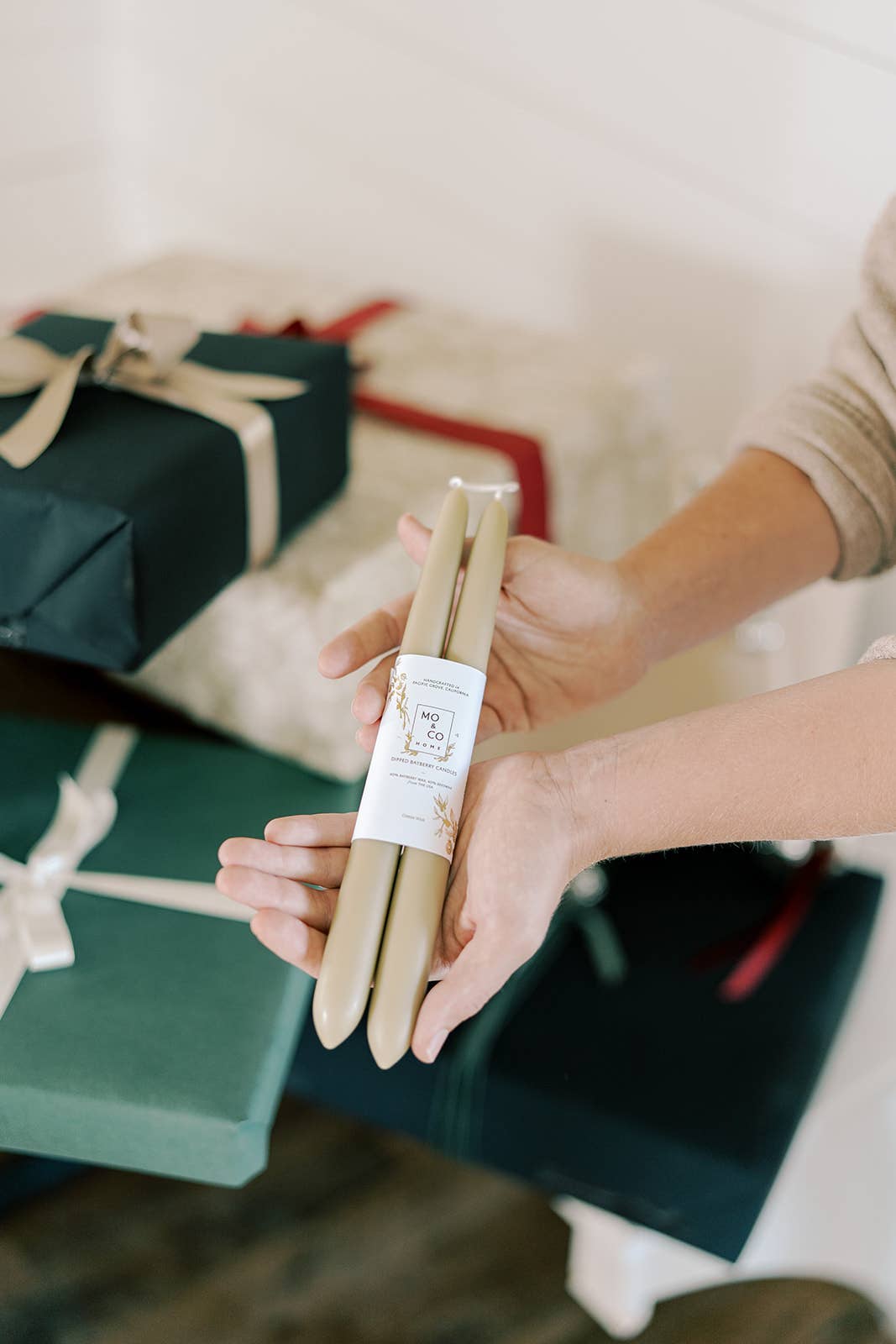 Limited Edition! Bayberry Dipped Taper Candles - by Carlyle Avenue