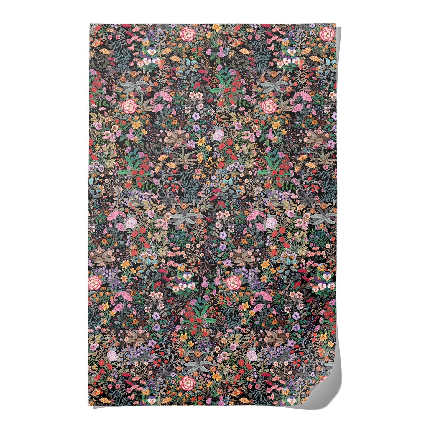 Meadow Black wrapping paper