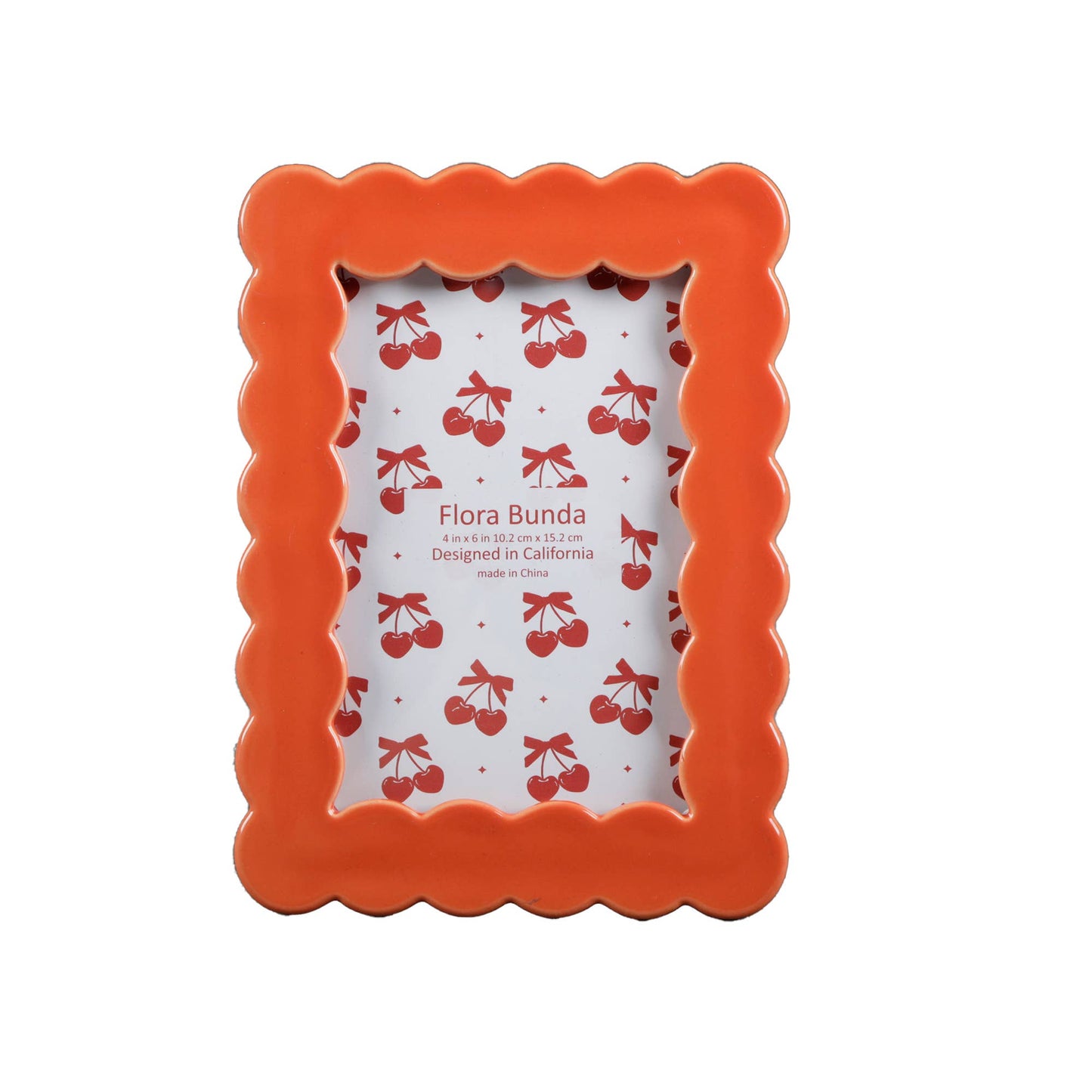 4 x 6 Scallop Edge Ceramic Frame - Picture Frames by Carlyle Avenue