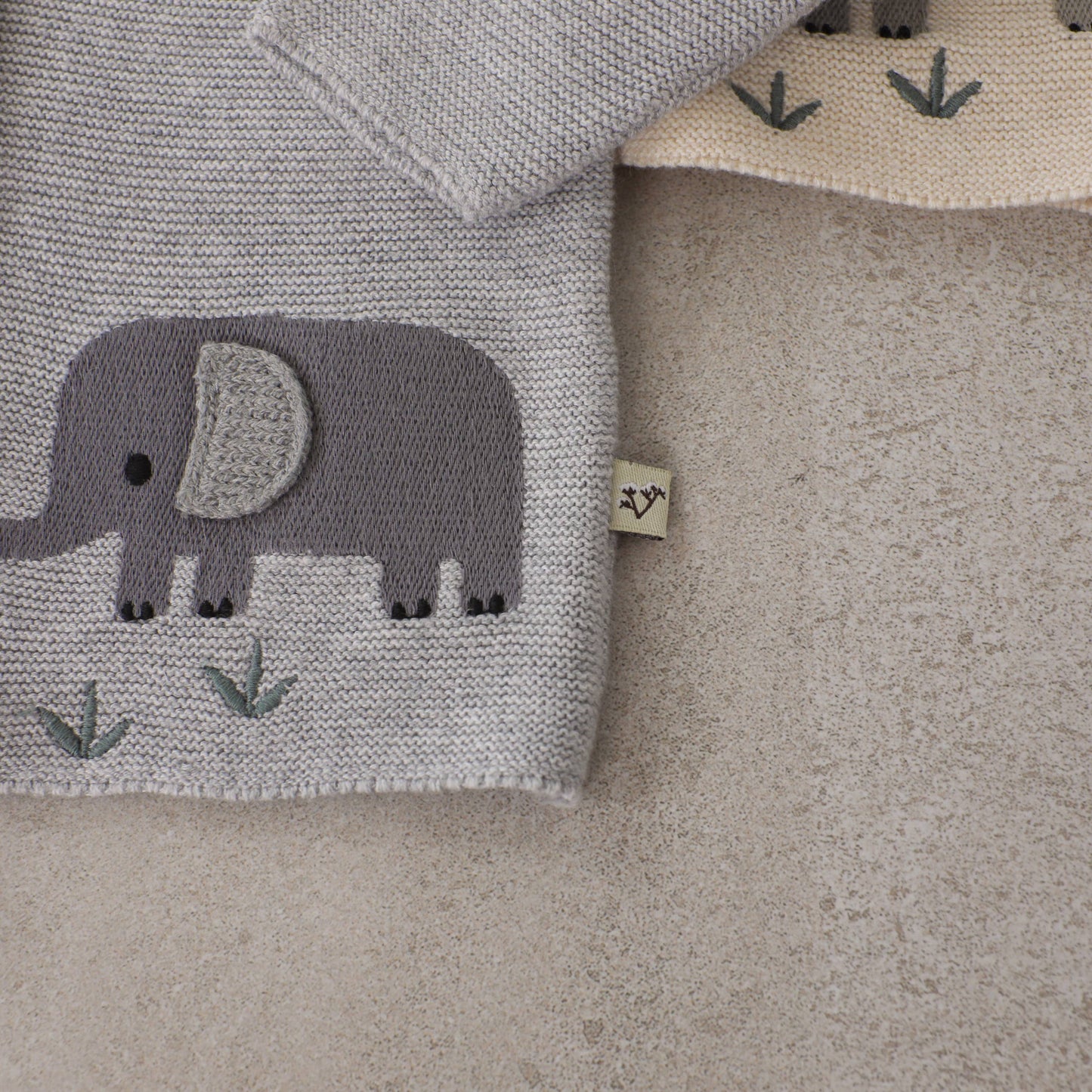 Animal Safari Embroidered Baby Cardigan Sweater (Organic) - by Carlyle Avenue
