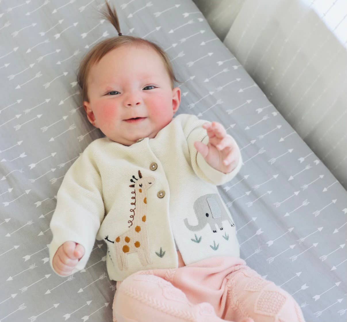 Animal Safari Embroidered Baby Cardigan Sweater (Organic) - by Carlyle Avenue