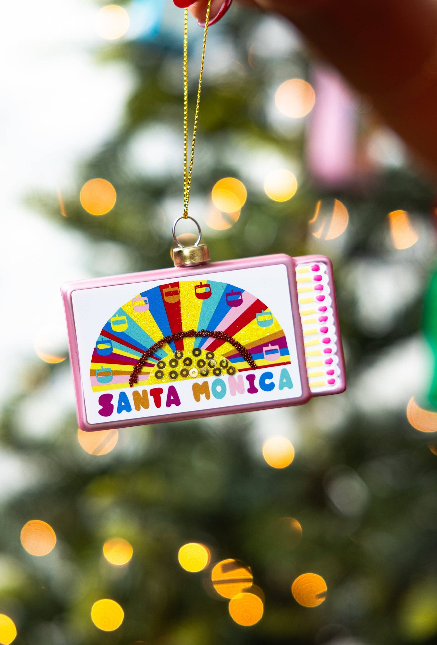 Matchbook Ornament - Santa Monica - by Carlyle Avenue
