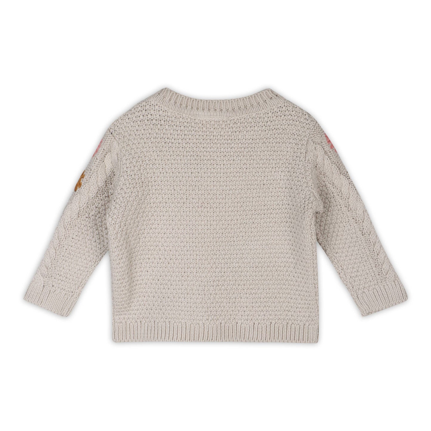 Floral Embroidered Chunky Baby Pullover Sweater (Organic) - by Carlyle Avenue