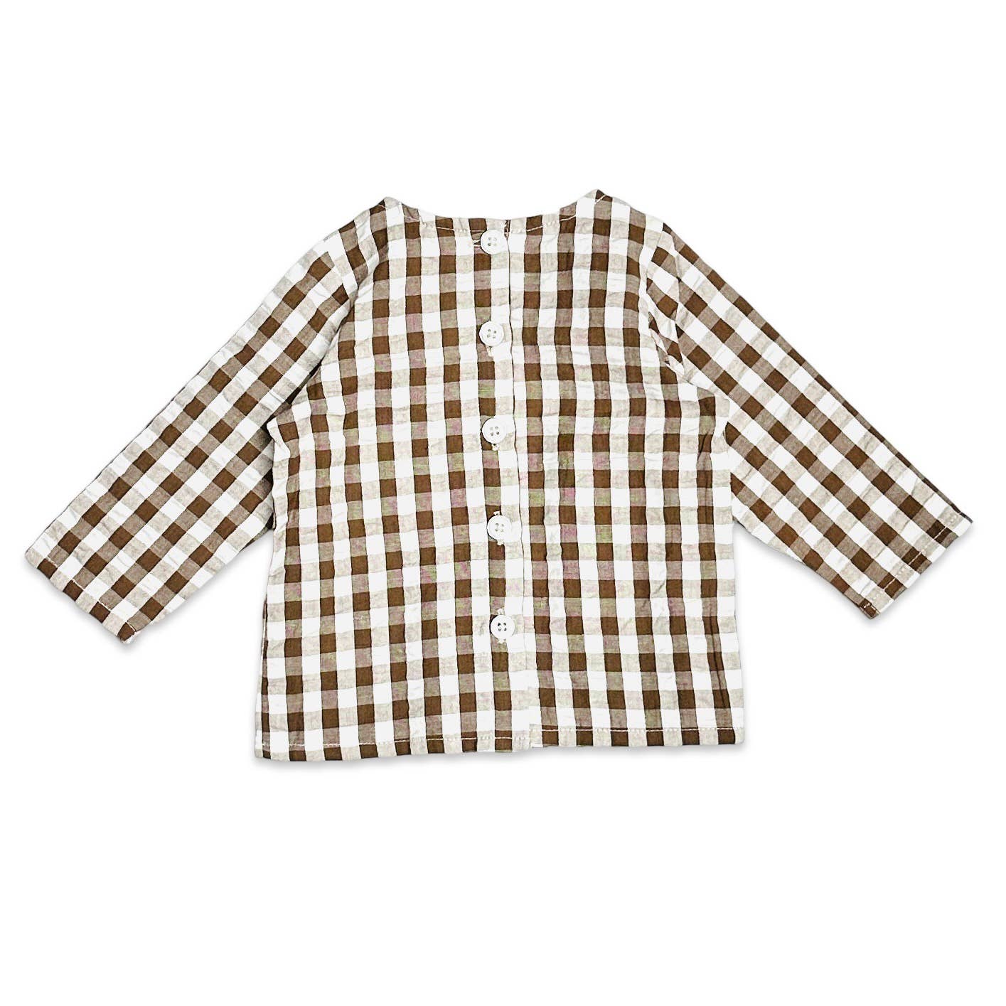 Gingham Muslin Shirt + Corduroy Baby Overall SET (Organic) - by Carlyle Avenue
