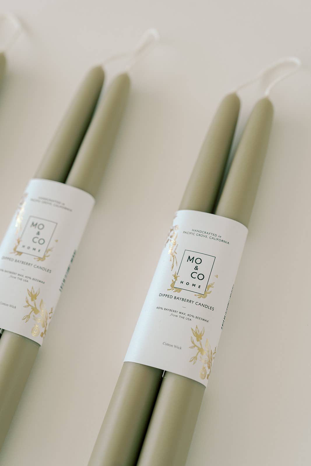 Limited Edition! Bayberry Dipped Taper Candles - by Carlyle Avenue