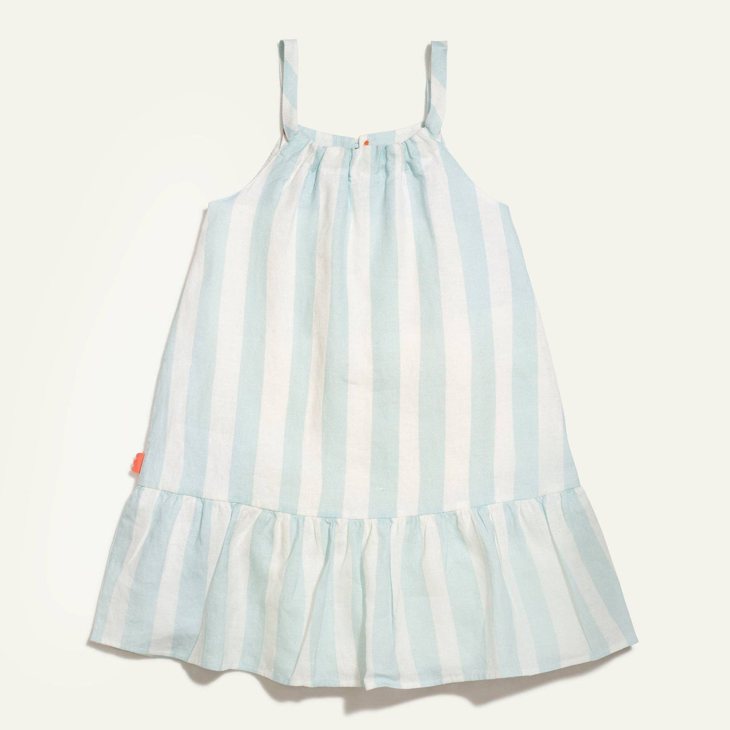 Linen Cabana Stripe Strappy Kid Dress