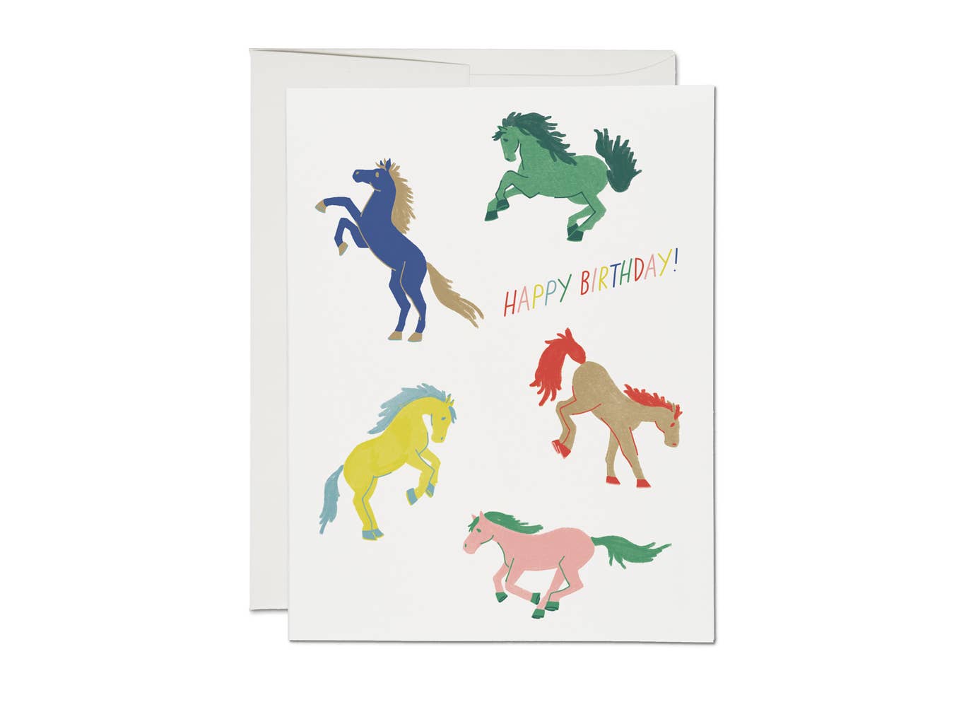 Wild Horses birthday greeting card - Greeting Cards by Carlyle Avenue
