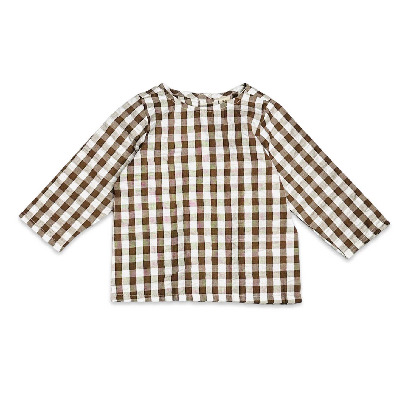 Gingham Muslin Shirt + Corduroy Baby Overall SET (Organic) - by Carlyle Avenue