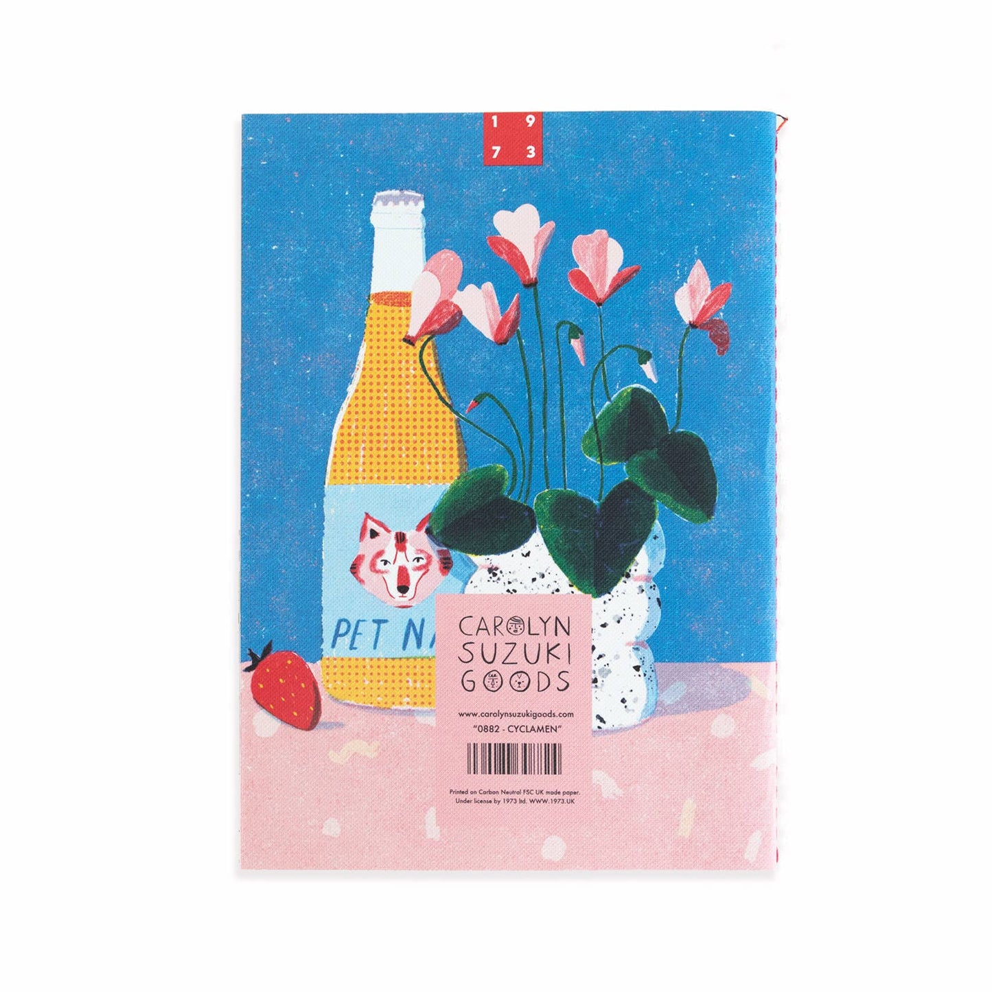 CYCLAMEN - Canvas Notebook - Stationary by Carlyle Avenue