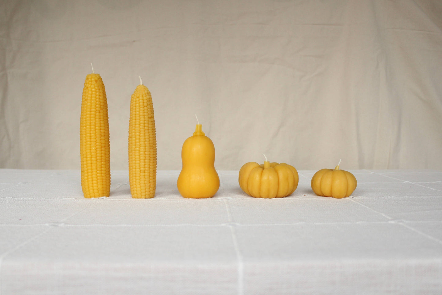 Sweet Maíz Fall Harvest Table Beeswax Candles - by Carlyle Avenue