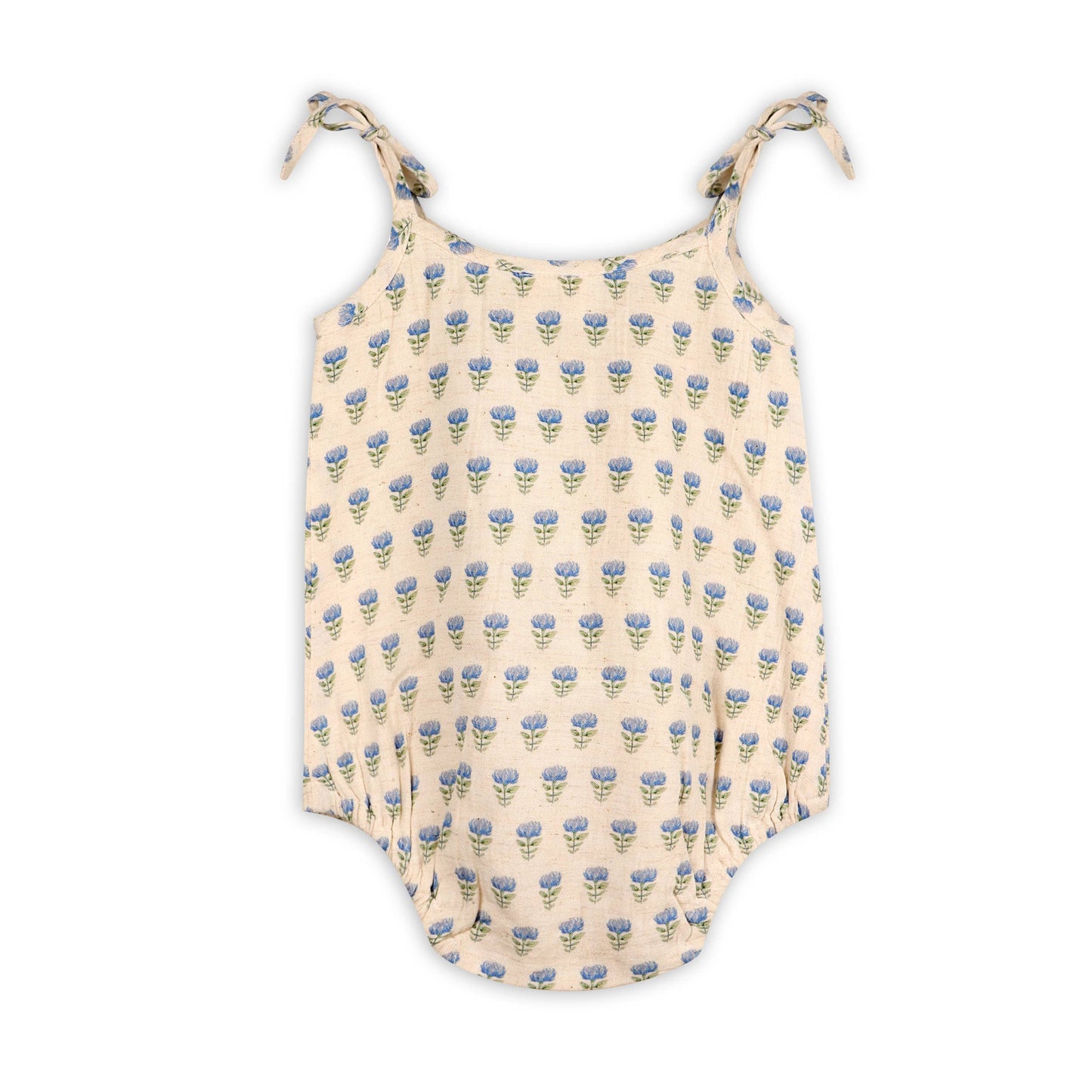Jaipur Linen Blend Bubble Baby Romper + Headband - Kids Clothing by Carlyle Avenue