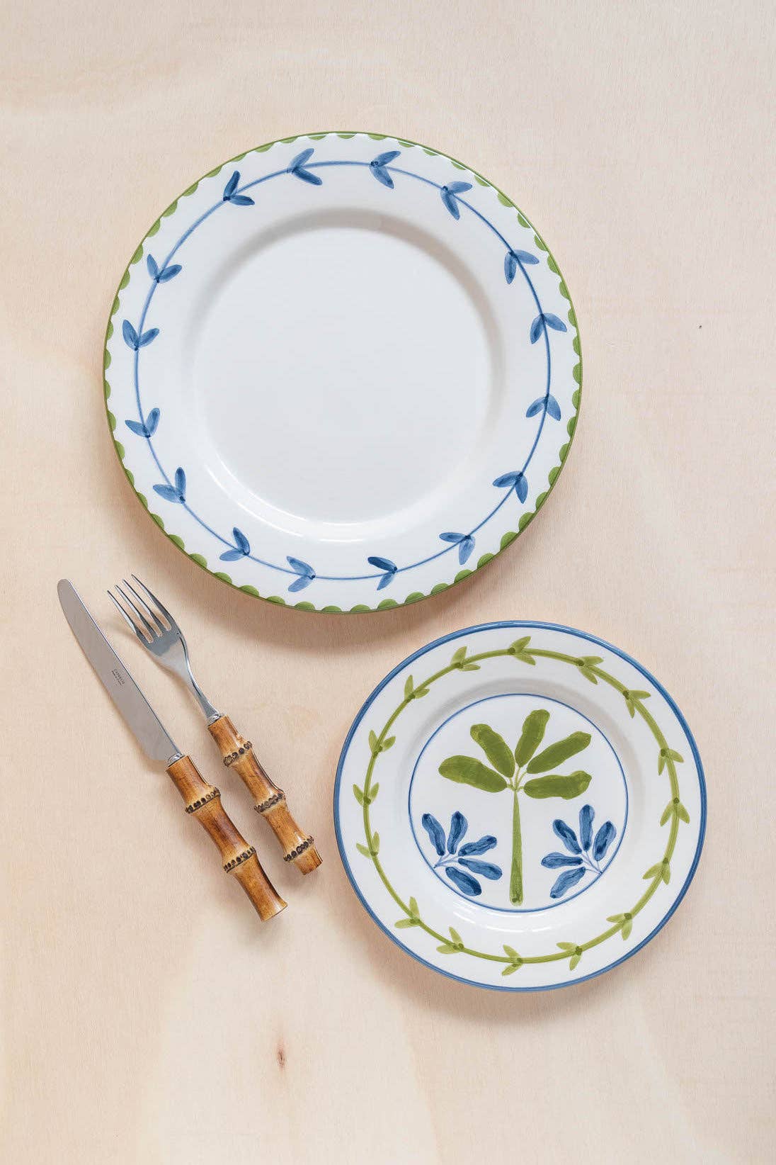 Banana Hand-Painted Dinner Plate - by Carlyle Avenue