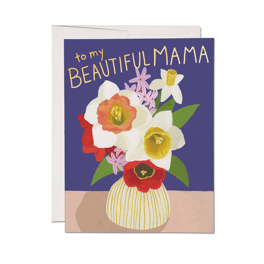 Beautiful Mama Vase greeting card -  by Carlyle Avenue
