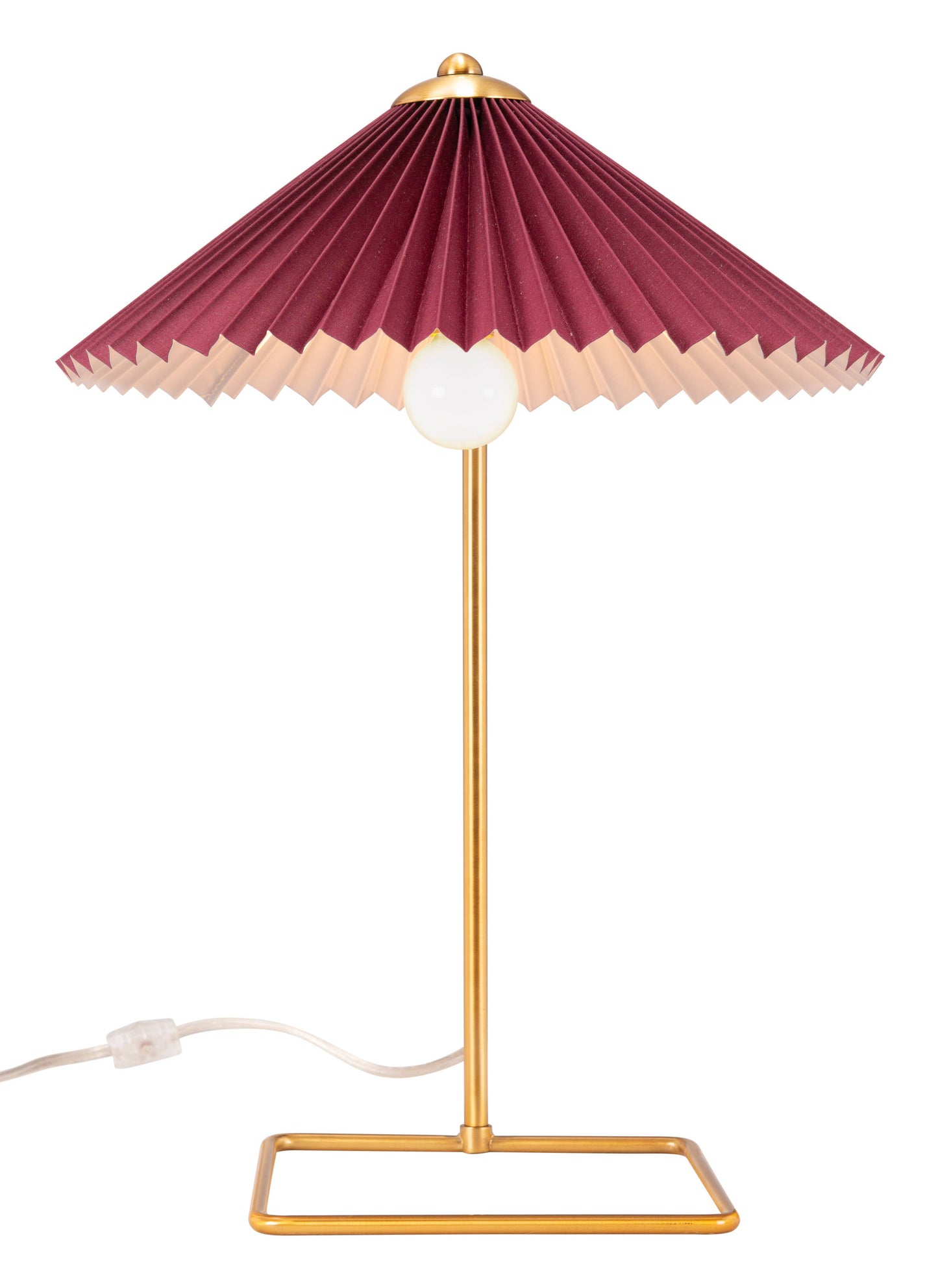 Charo Table Lamp Red & Gold - by Carlyle Avenue