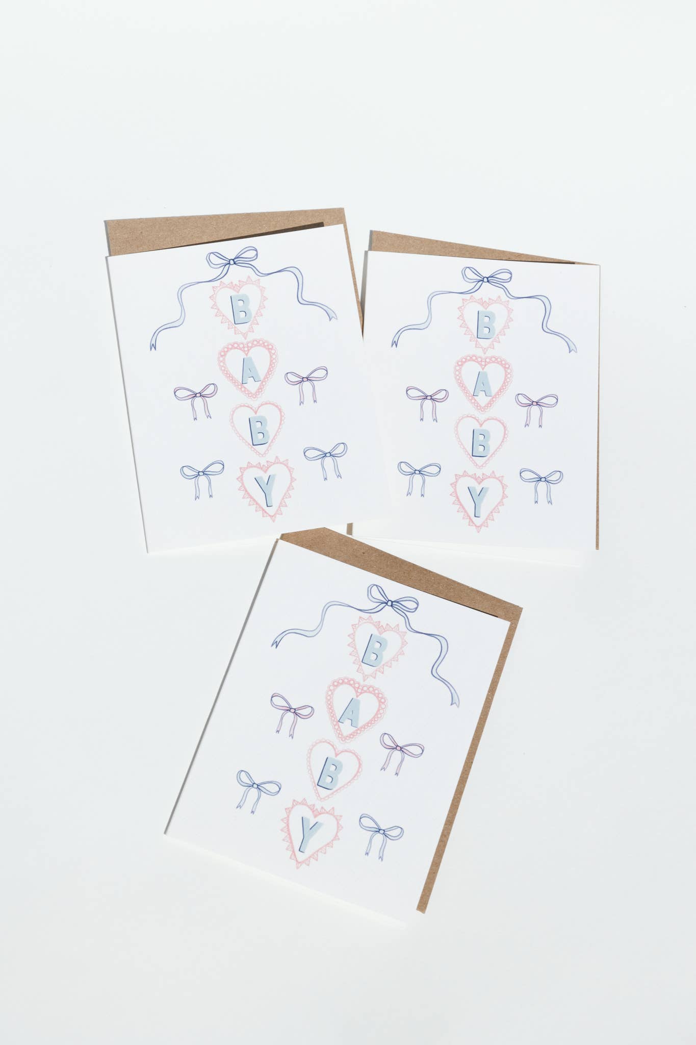 Bows Baby Card - Greeting Cards by Carlyle Avenue
