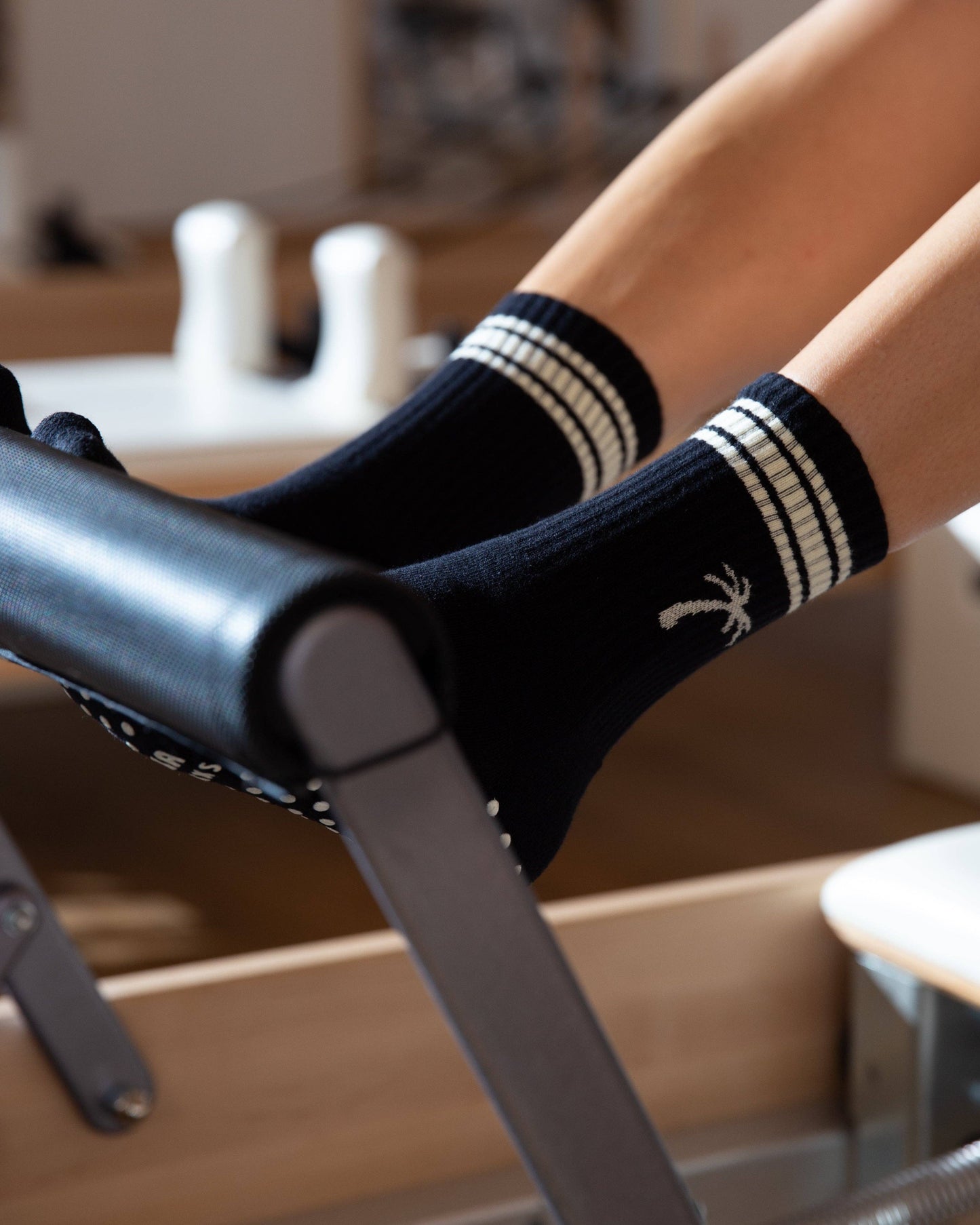 The Palm Grip Socks - Black - by Carlyle Avenue
