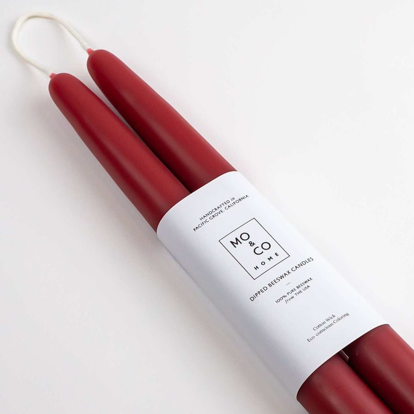 10" & 14" - 100% Beeswax Dipped Candles | Berry Red - by Carlyle Avenue
