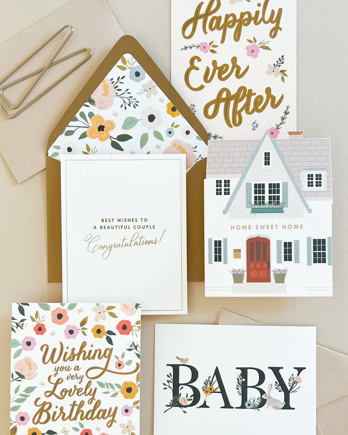 Happily Ever After Wedding Greeting Card -  by Carlyle Avenue