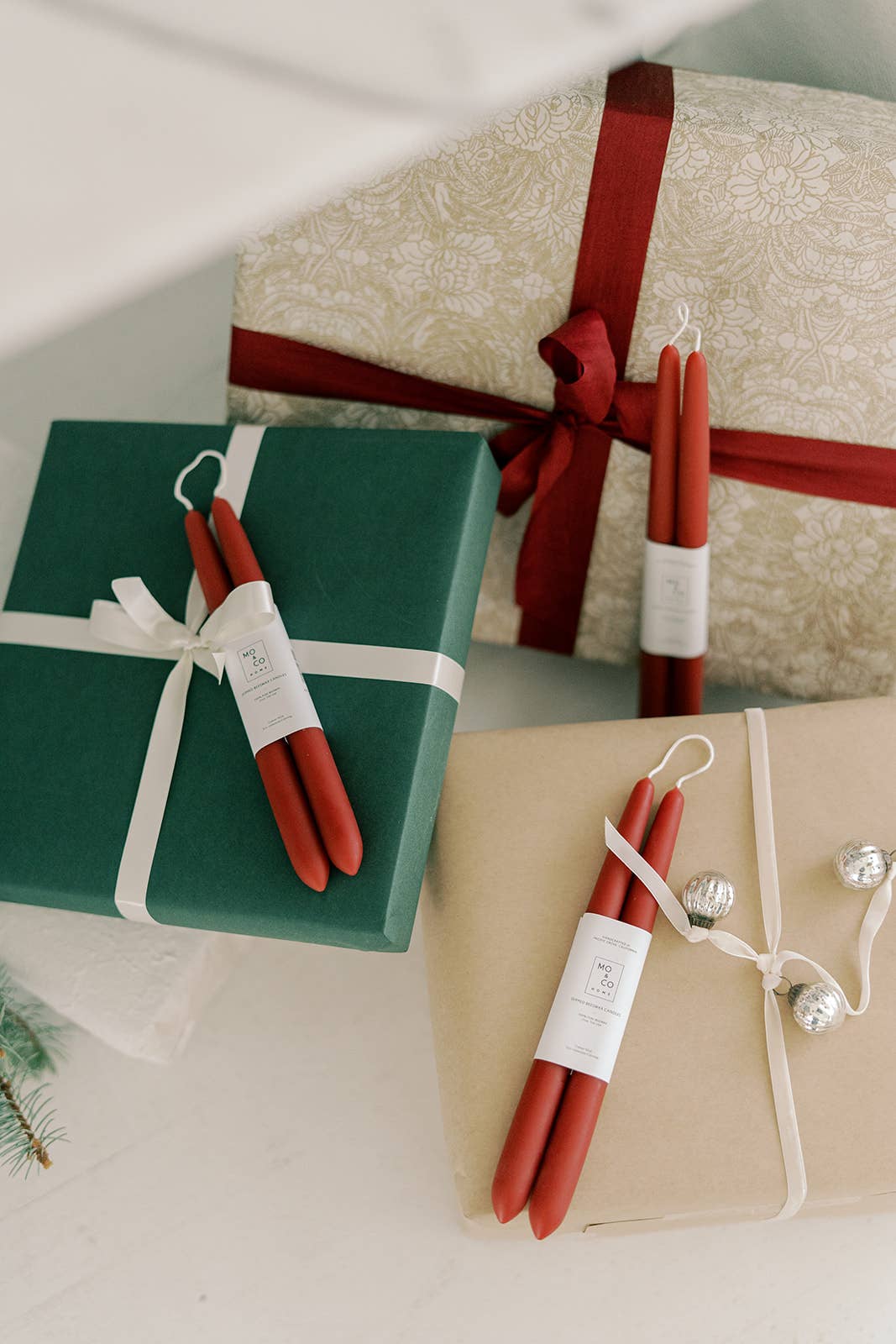 10" & 14" - 100% Beeswax Dipped Candles | Berry Red - by Carlyle Avenue