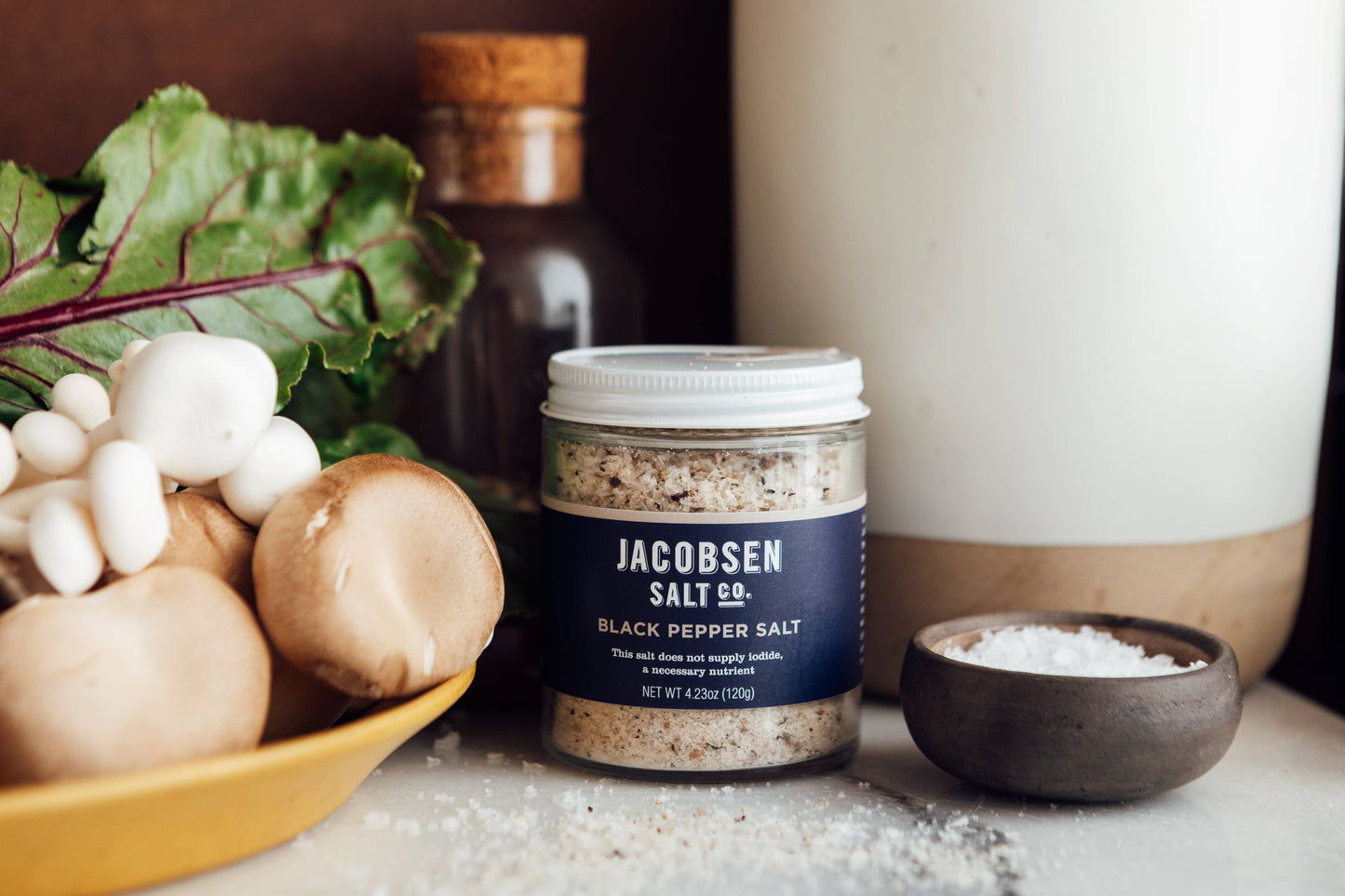Black Pepper Salt - Infused Sea Salt - by Carlyle Avenue