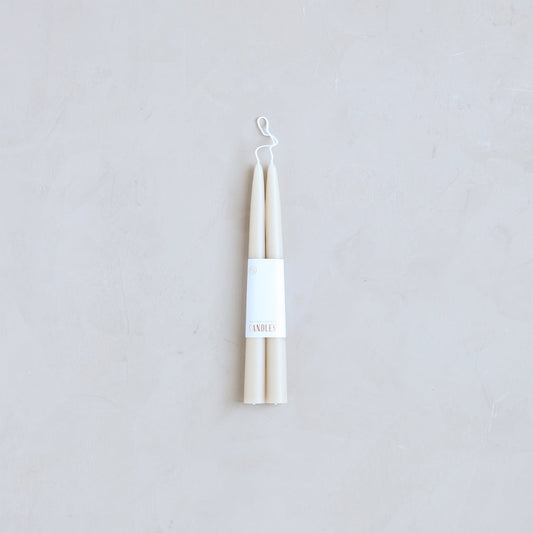 Pair of Taper Candles - Parchment - Candles by Carlyle Avenue