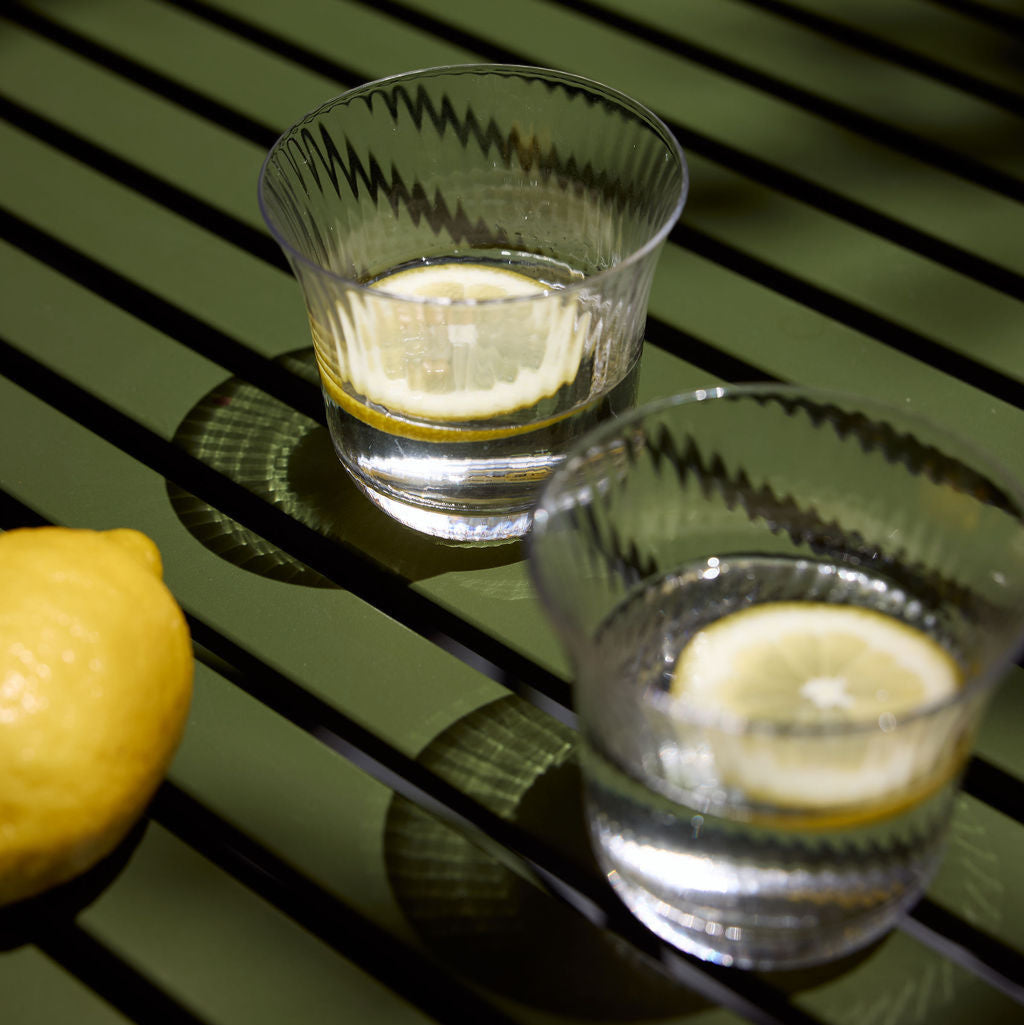 Julien Clear Optic Glassware Collection - Glassware by Carlyle Avenue