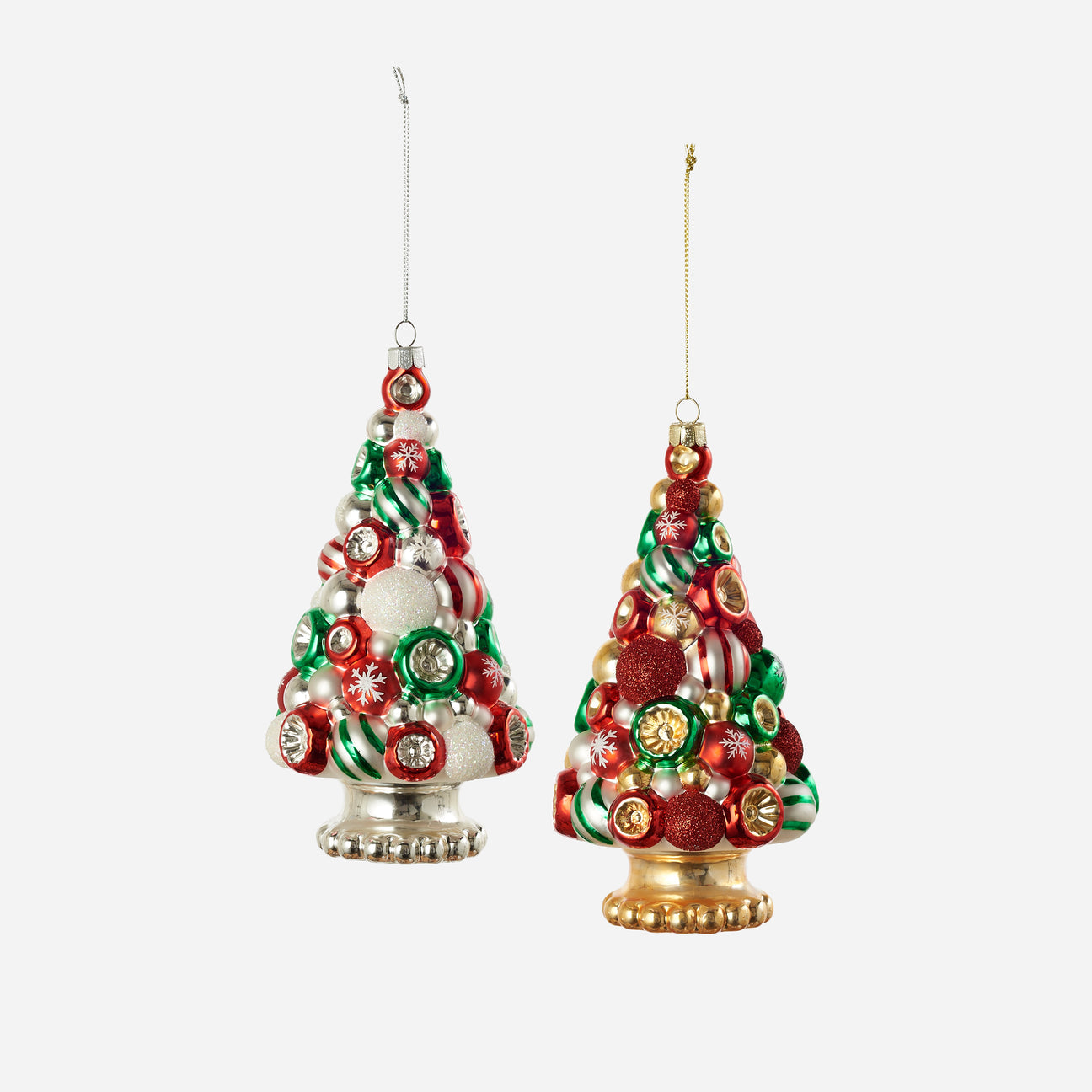 Ball Tree Ornament - Set of 2 Assorted