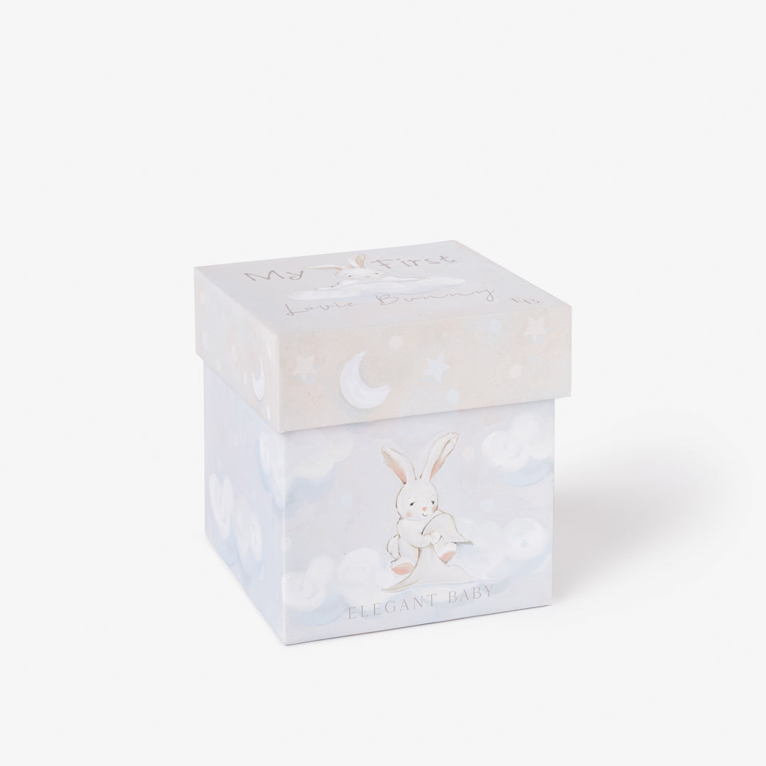Bunny Lovie w/ Gift Box - Taupe - Baby Blanket by Carlyle Avenue