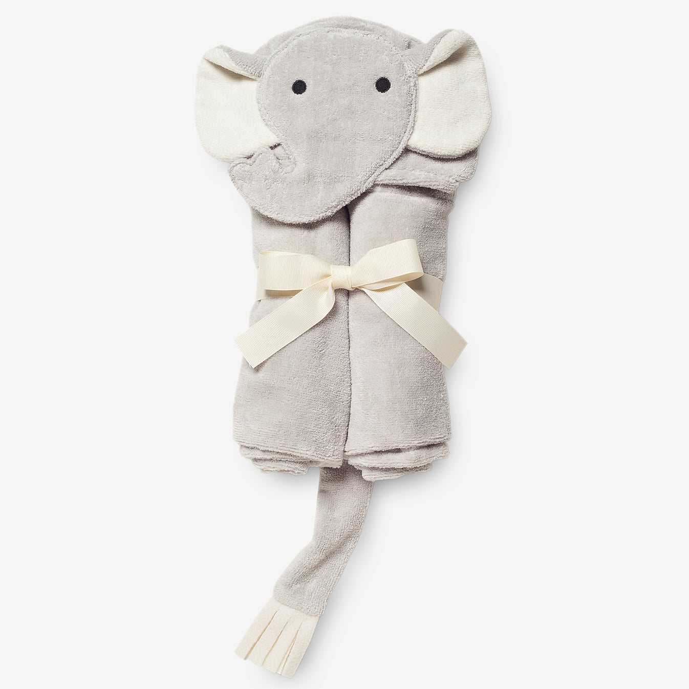 Hooded Baby Bath Wrap - Gray Elephant - Kids by Carlyle Avenue