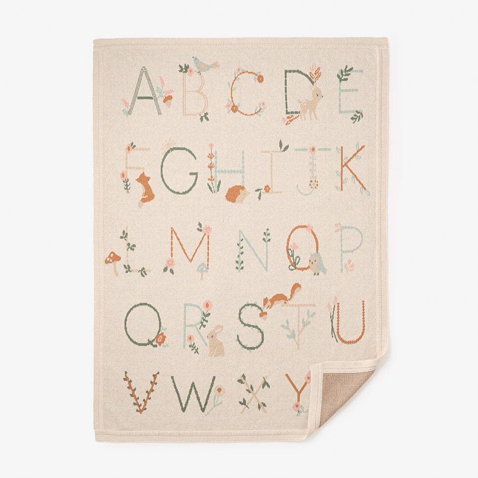 Alphabet Blanket - Cream