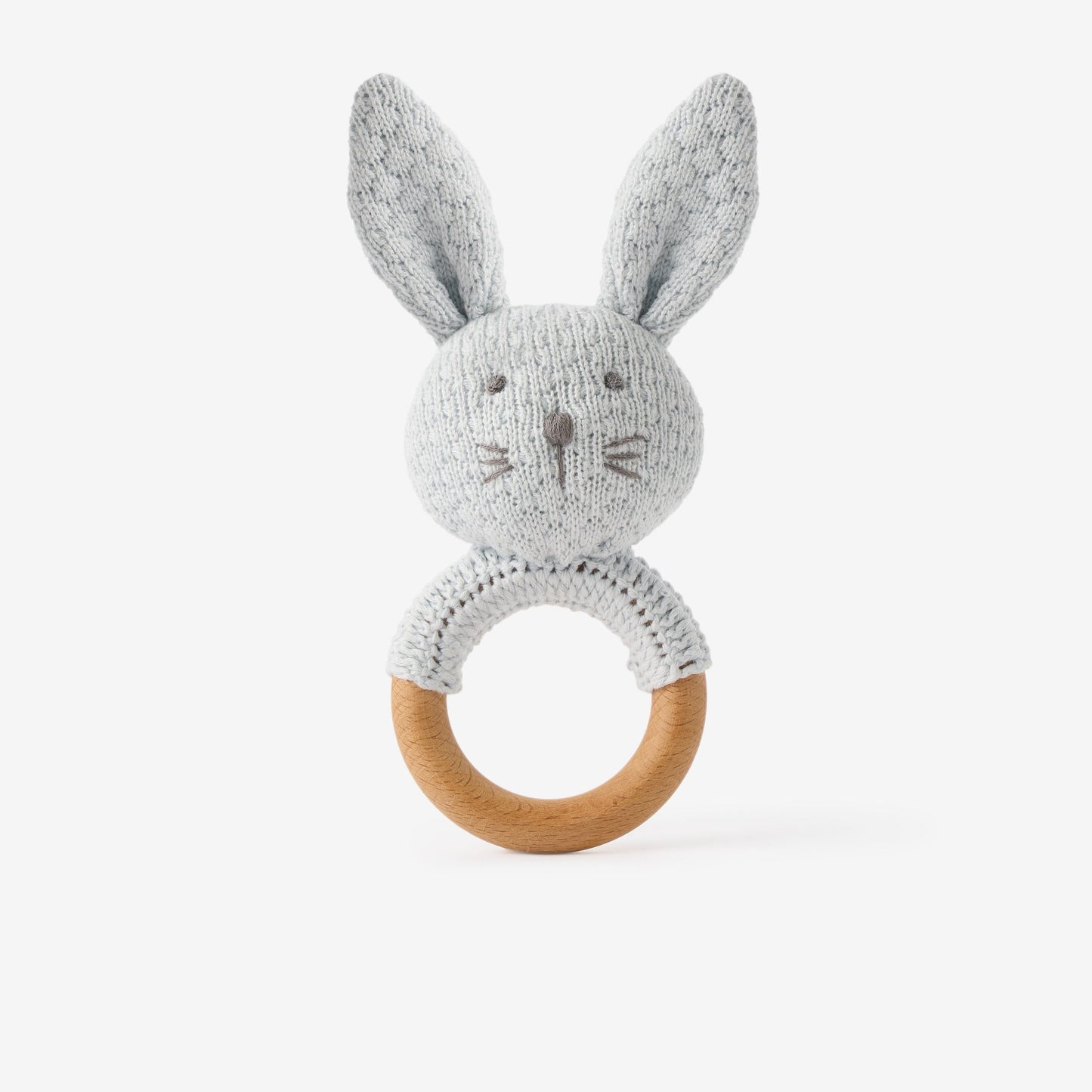 Knit Bunny Rattle - Blue - Kids by Carlyle Avenue