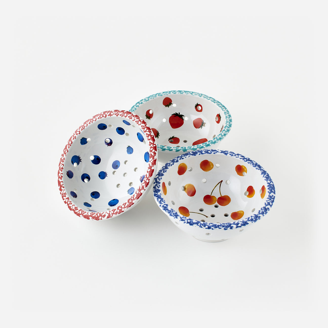 Set of 3 Assorted Berry Bowls
