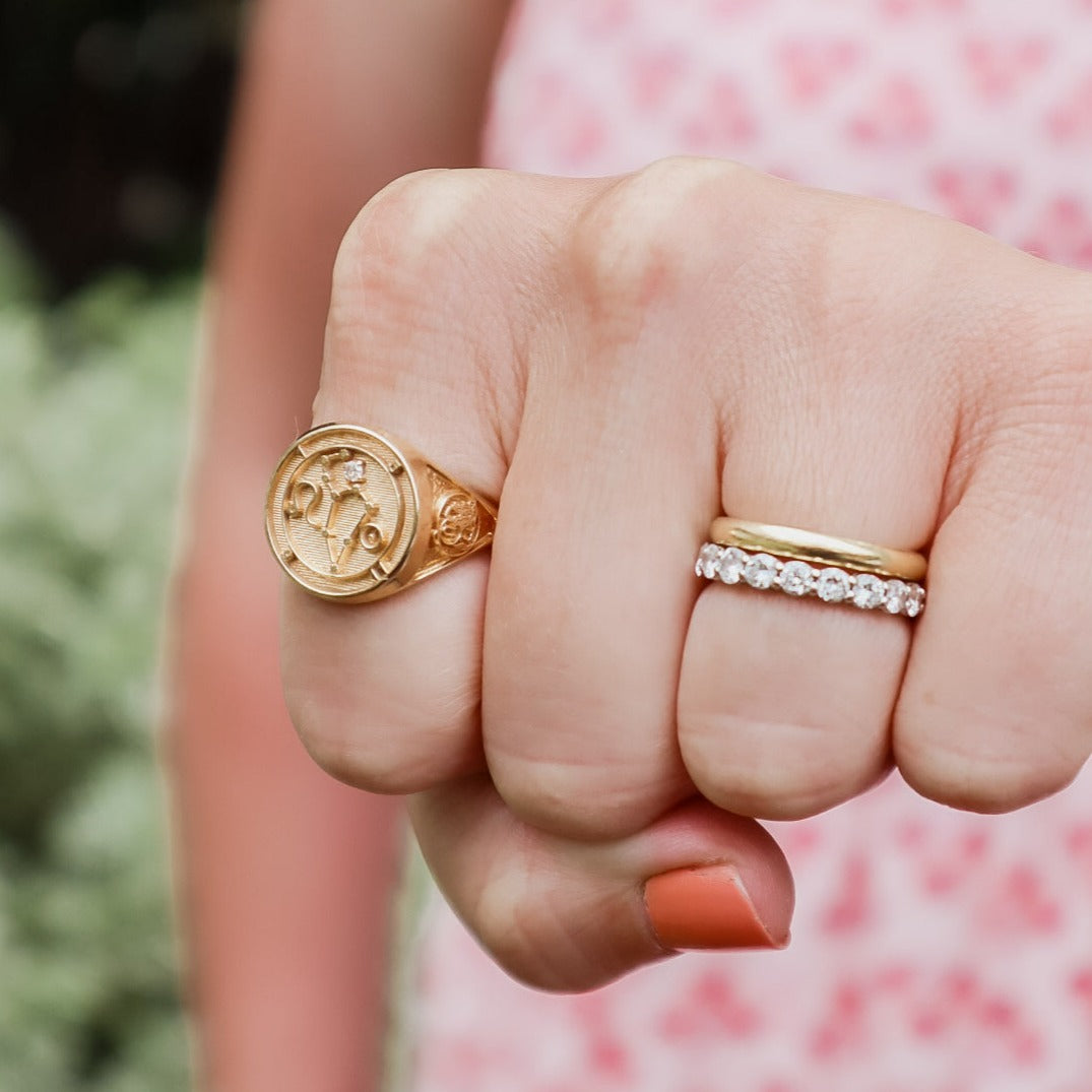 Vintage 14k Leo Ring Sz 8.75 - Jewelry by Carlyle Avenue