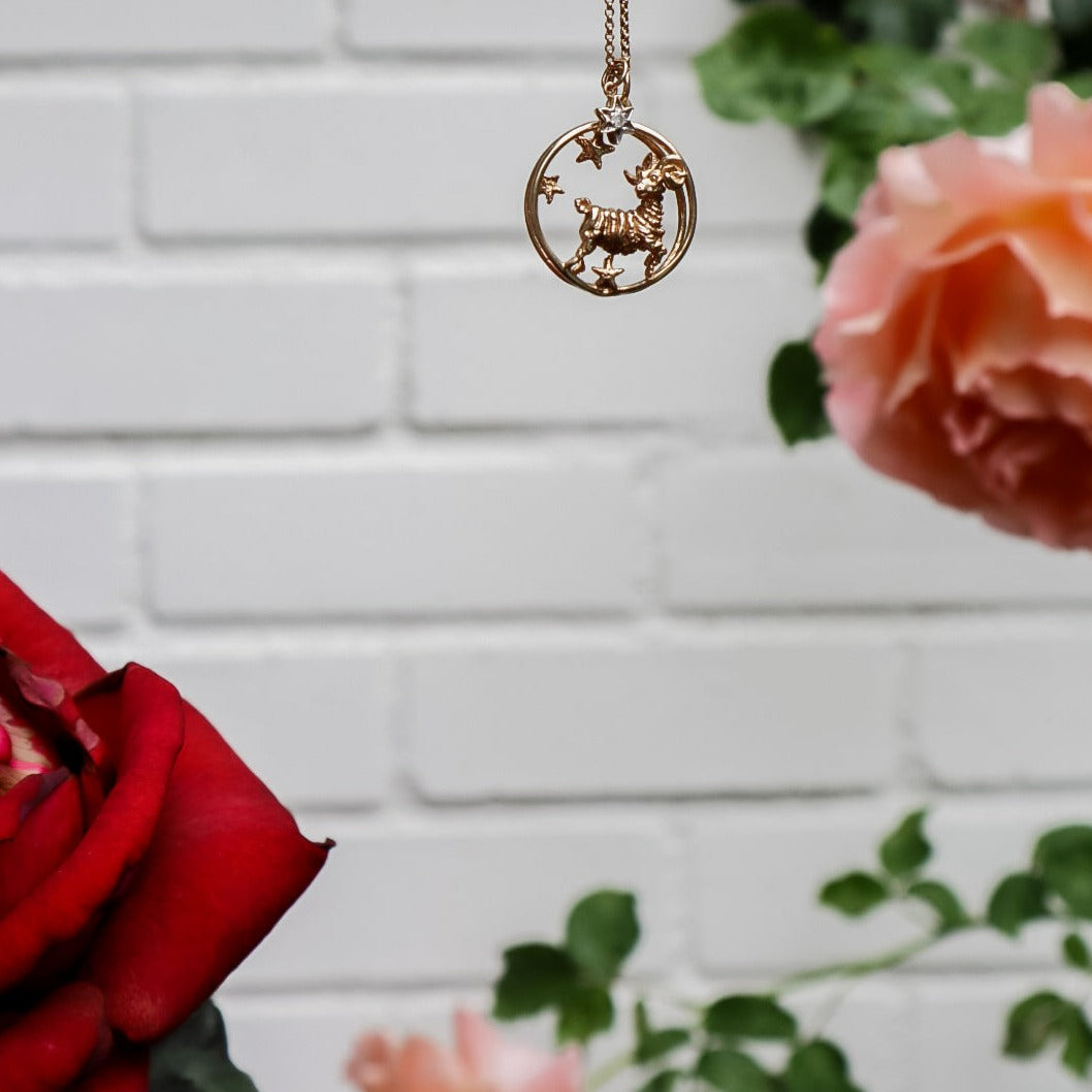 14k Aries Ram Charm - Jewelry by Carlyle Avenue
