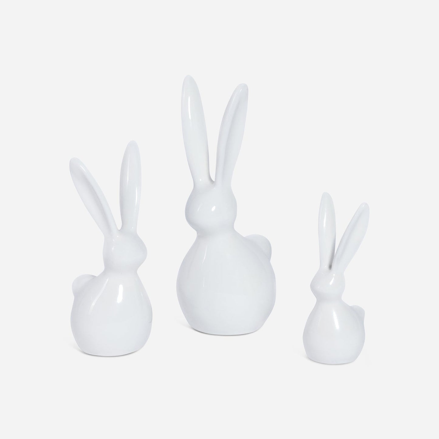 White Metal Bunny - Tiny Set of 3 Assorted - CARLYLE AVENUE