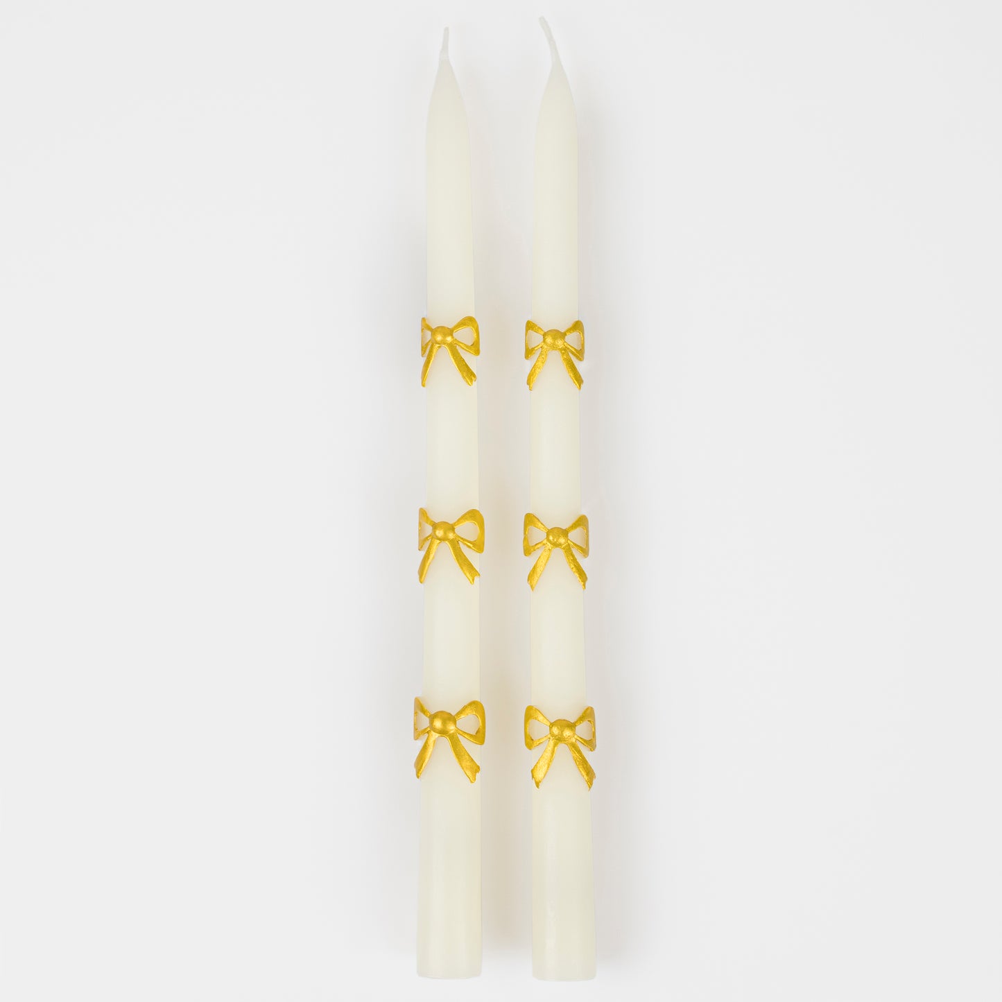 Gold Bow Taper candles - Candles by Carlyle Avenue