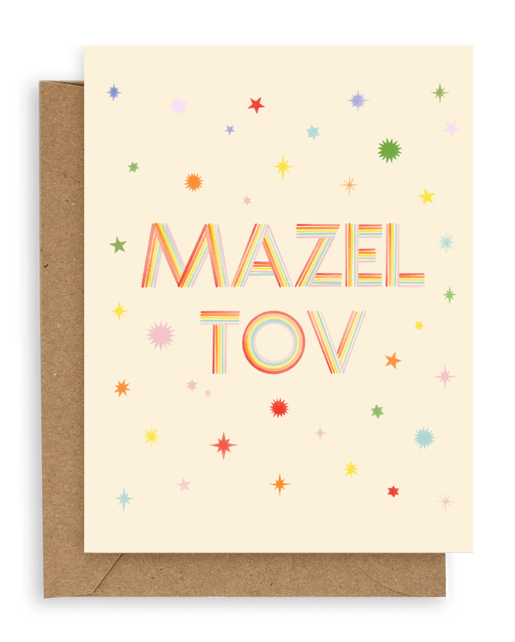 Rainbow Stars Mazel Tov - Greeting Cards by Carlyle Avenue