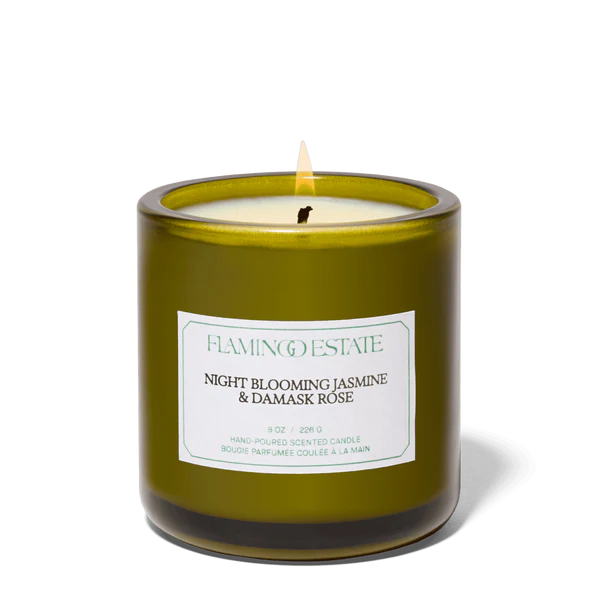 Night Blooming Jasmine & Damask Rose Candle - Home Fragrance by Carlyle Avenue