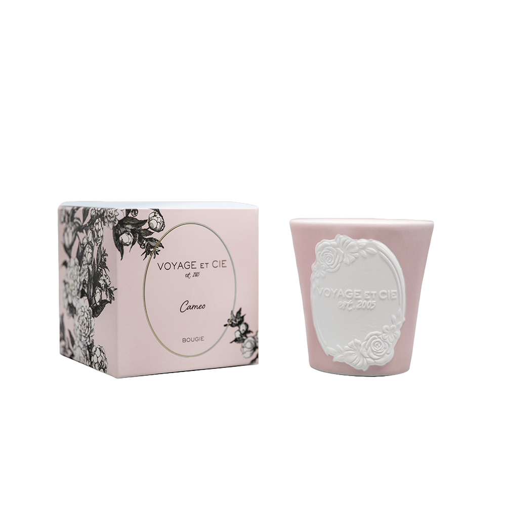 Pink Ceramic Candle - Artist Rose - Candles by Carlyle Avenue