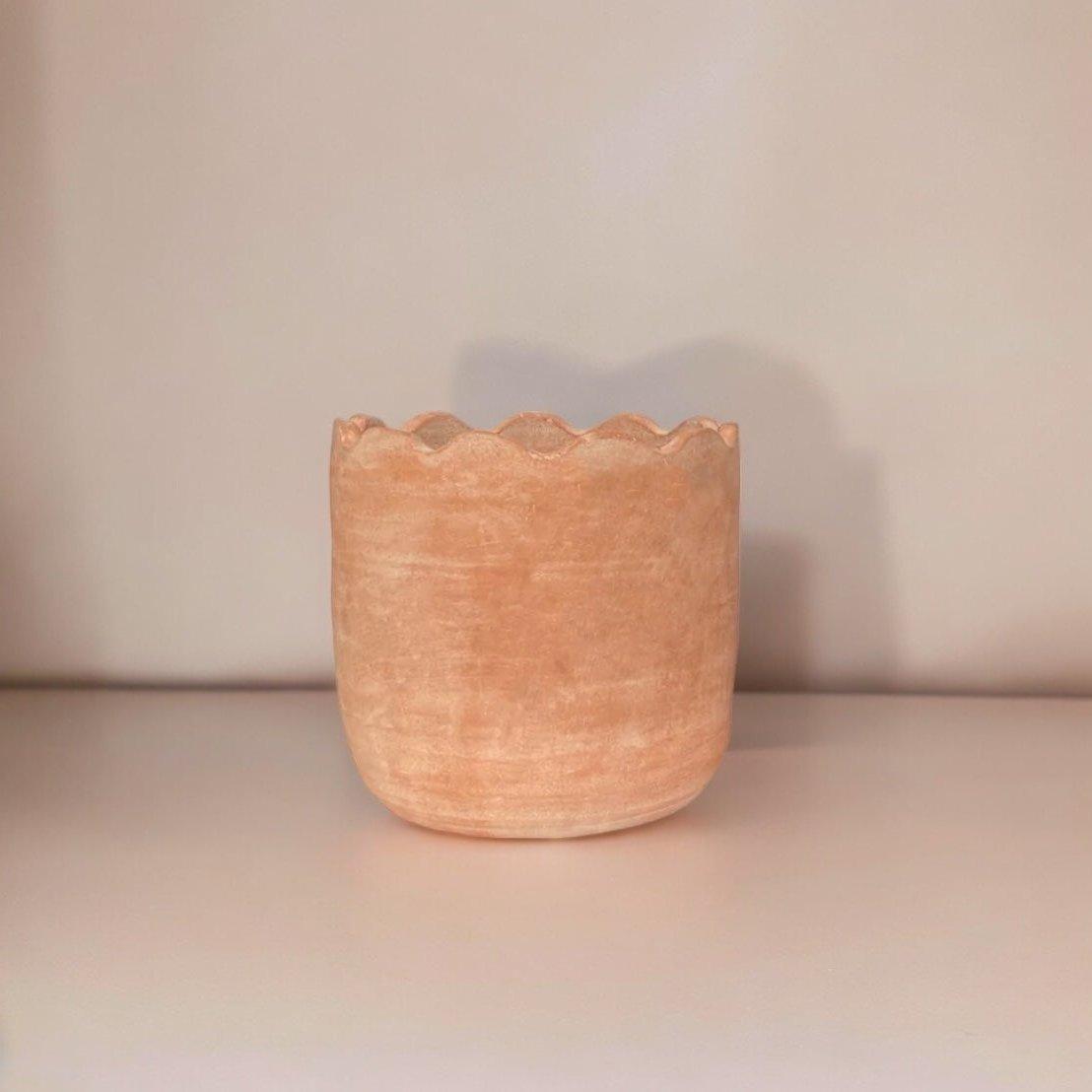 Wavy Terracotta Planter