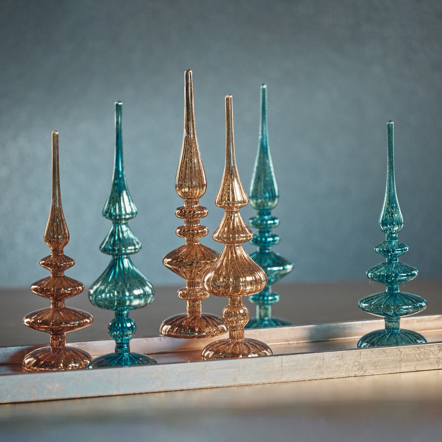 Decorative LED Finial - Antique Gold - Christmas Decor by Carlyle Avenue