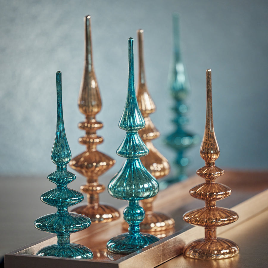 Decorative LED Finial - Blue - Christmas Decor by Carlyle Avenue