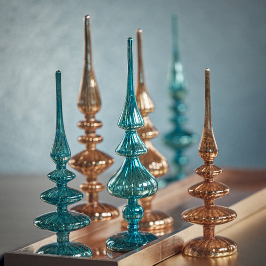 Decorative LED Finial - Blue - Christmas Decor by Carlyle Avenue