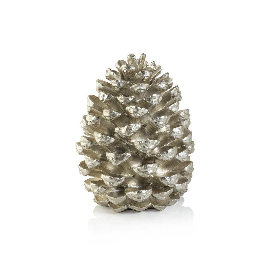 Decorative Pine Cone - Silver - Christmas Decor by Carlyle Avenue