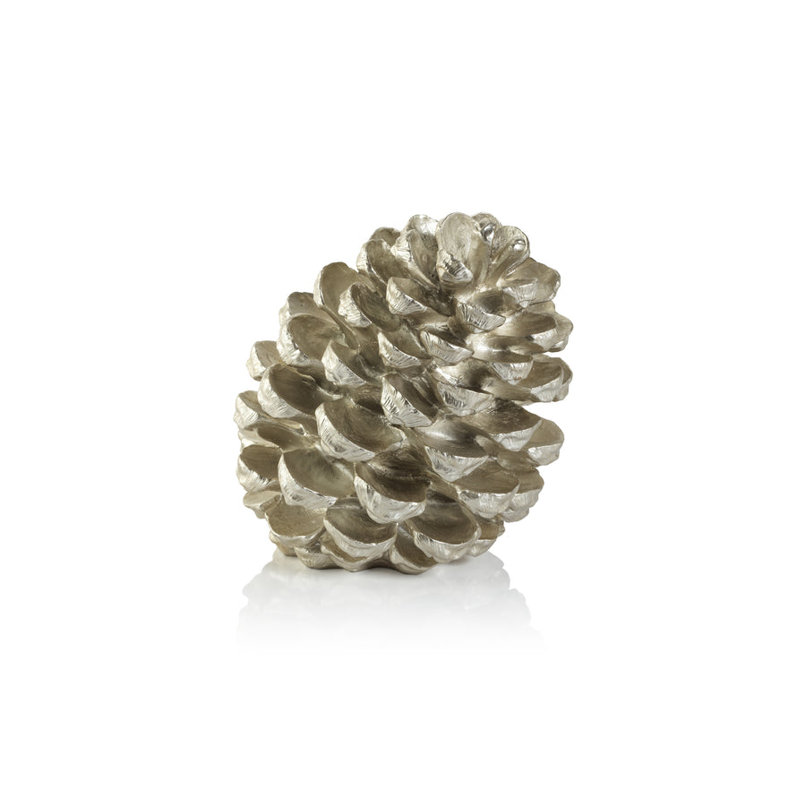Decorative Pine Cone - Silver - Christmas Decor by Carlyle Avenue