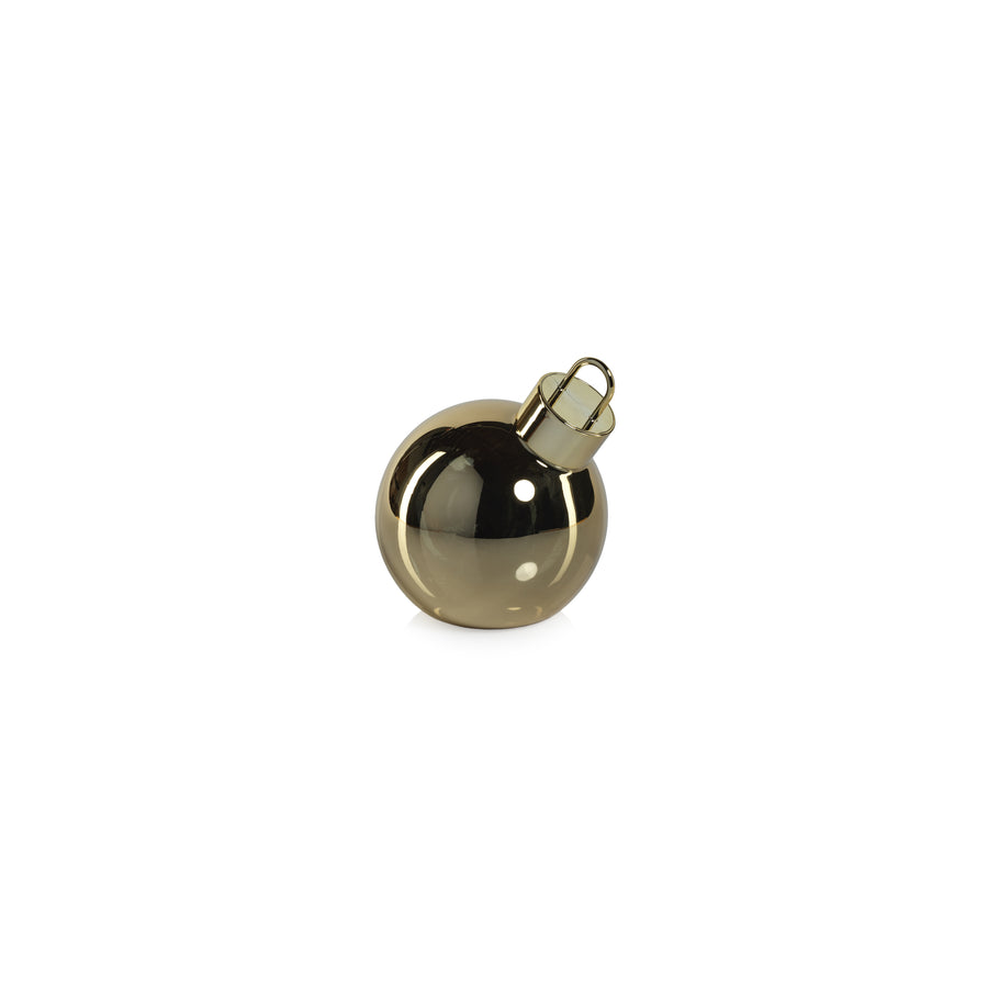 LED Metallic Glass Oversized Ornament Ball - Gold - Christmas Trees by Carlyle Avenue