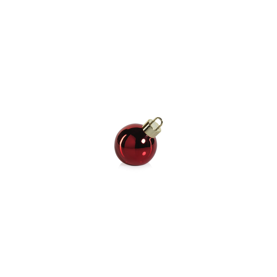 LED Metallic Glass Oversized Ornament Ball - Red - Christmas Trees by Carlyle Avenue